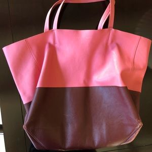 AUTHENTIC CÉLINE BICOLOR HORIZONTAL CABAS